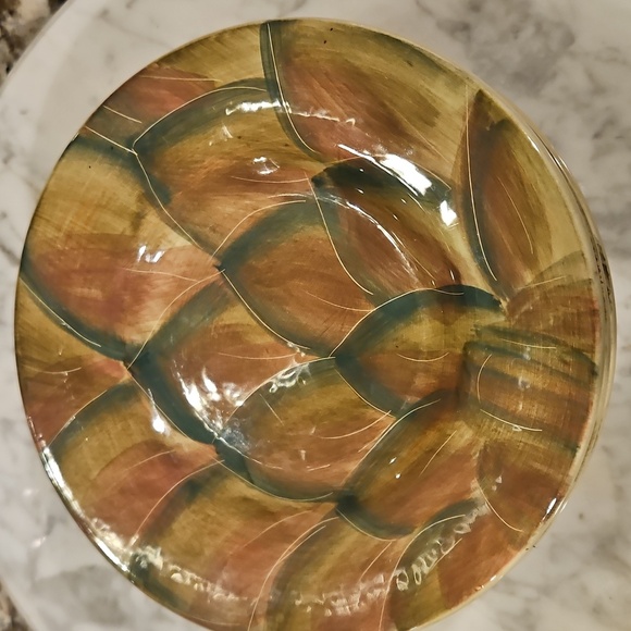 Set of 6 Pfaltzgraff Central Market Artichoke Plates 8" - Picture 2 of 9